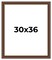 Traditional Brown Picture Frame - UV Acrylic, Foam Board Backing, Hanging Hardware